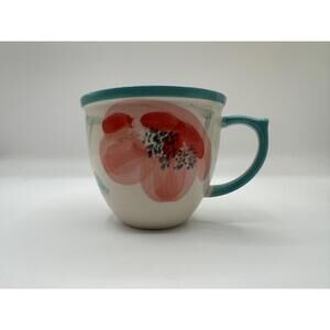 Pioneer Woman Bloom Mug Floral Flower Blue Pink yellow green Coffee Tea